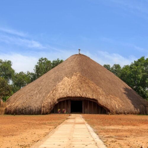 Traditional royal tombs at Kasubi Tombs, a UNESCO World Heritage cultural site in Uganda. Kampala City Tour Uganda | Top Attractions, Culture & History, Uganda Cultural