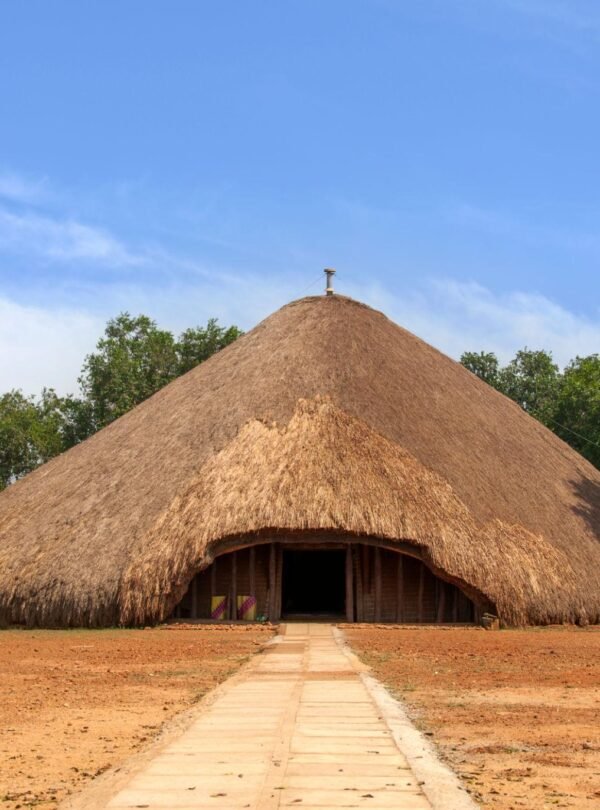 Traditional royal tombs at Kasubi Tombs, a UNESCO World Heritage cultural site in Uganda.